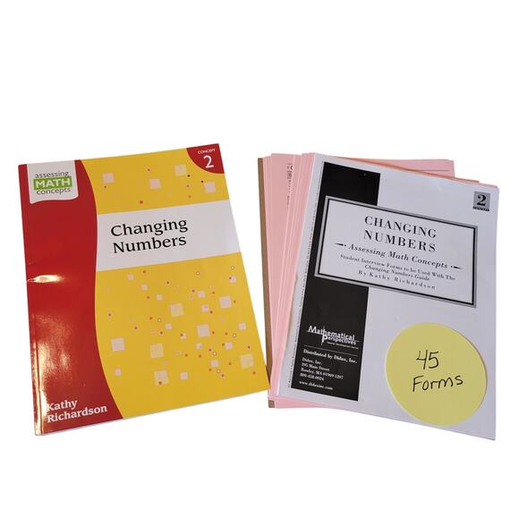 Changing Numbers Book 2 Kathy Richardson 45 Student Forms Assessing Math Concept - Picture 12 of 14